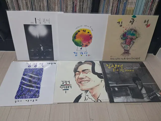 LP..미개봉 김광석(1,2,3,4,다시부르기,못다한이야기)