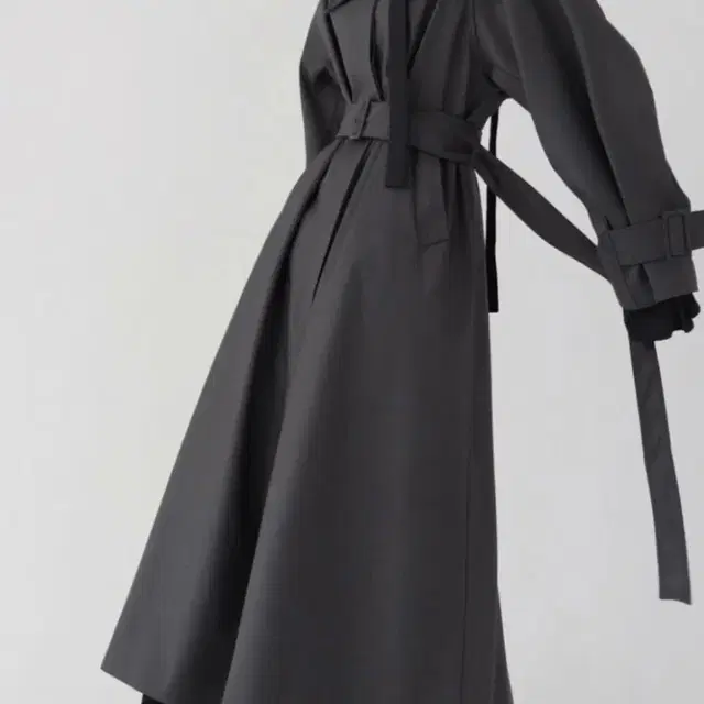 트리밍버드 Single Trench Coat [Charcoal]