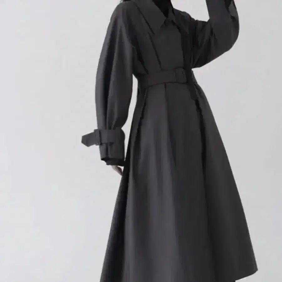 트리밍버드 Single Trench Coat [Charcoal]