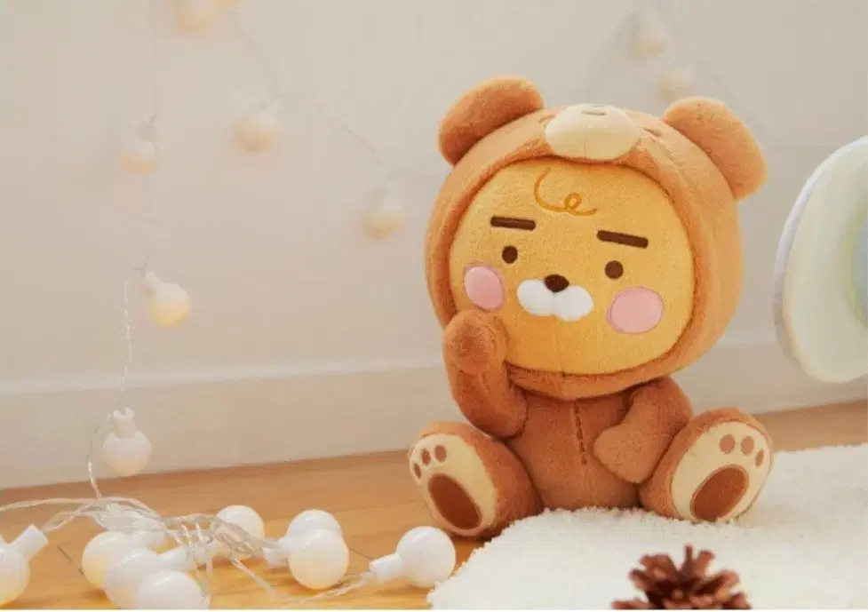 KakaoFriends Cotton Friends Soft doll 곰돌이라언 팔