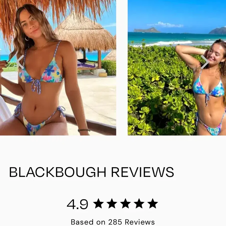 BLACKBOUGH SWIM 비키니 쓰리피스