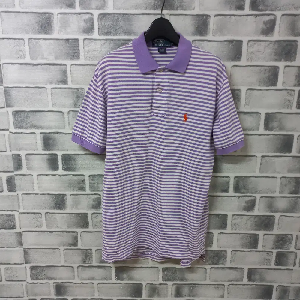 8-22/Pololalprene Violet Striped Tee Men