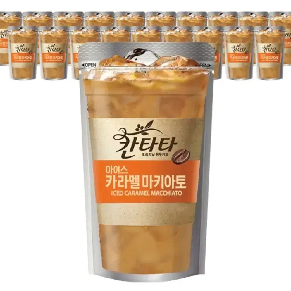 칸타타 카라멜마끼야또 230ml 20개 아이스 파우치 커피