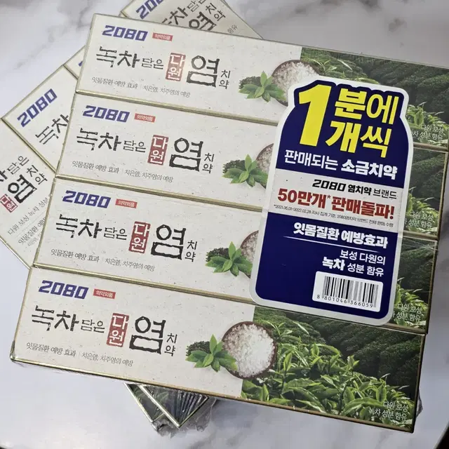 2080 녹차 담은 염치약 120G X 16개