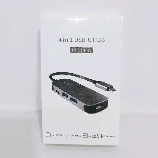 BASIX [미개봉] USB C 타입 4in1 멀티허브 BX4H