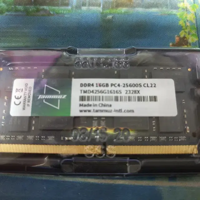 타무즈 노트북용 램, DDR4 25600 3200 CL22 16GB