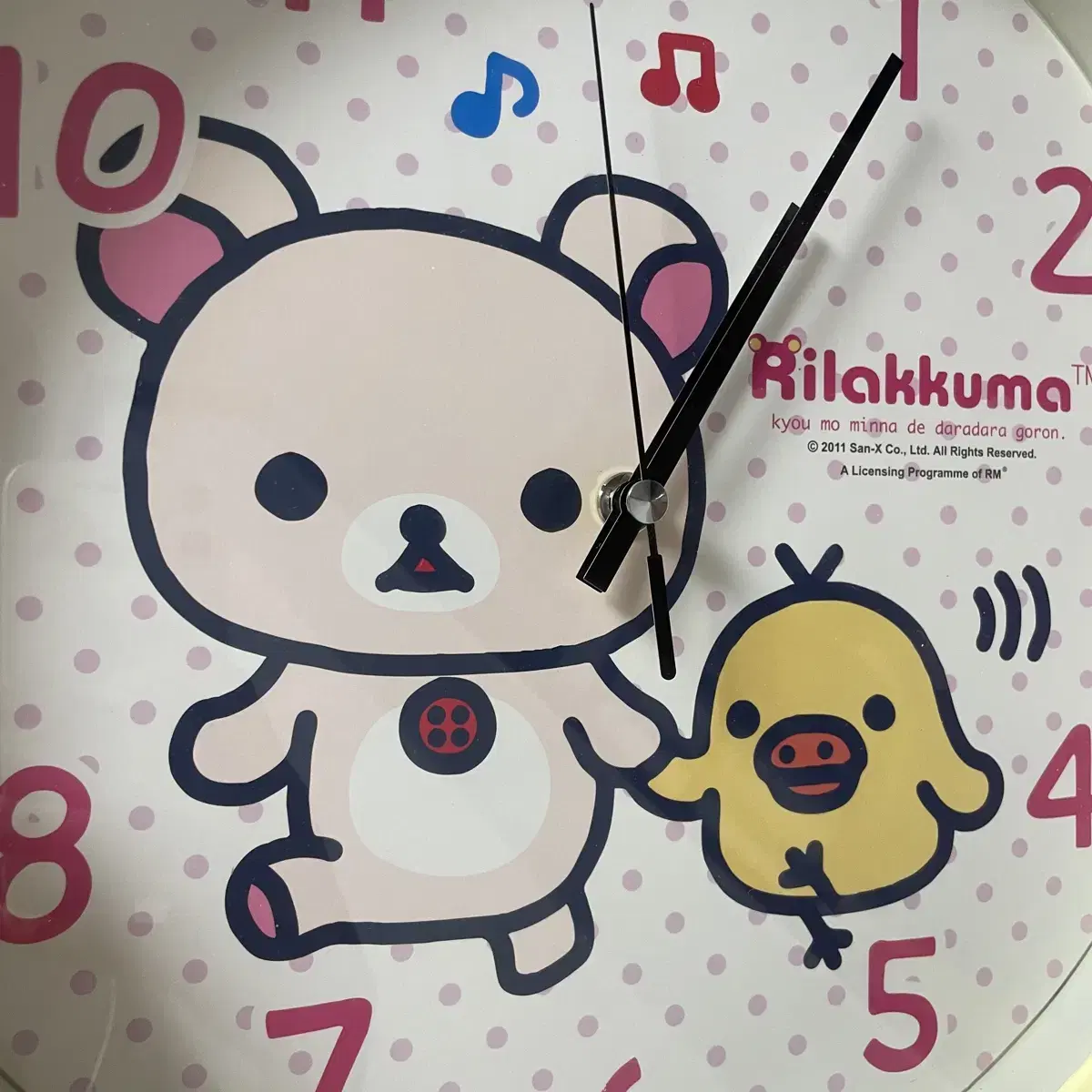 Classical Sanx Rirakkuma Korirakkuma Clock Wall Clock Wall Hanging Clock Bangkutem