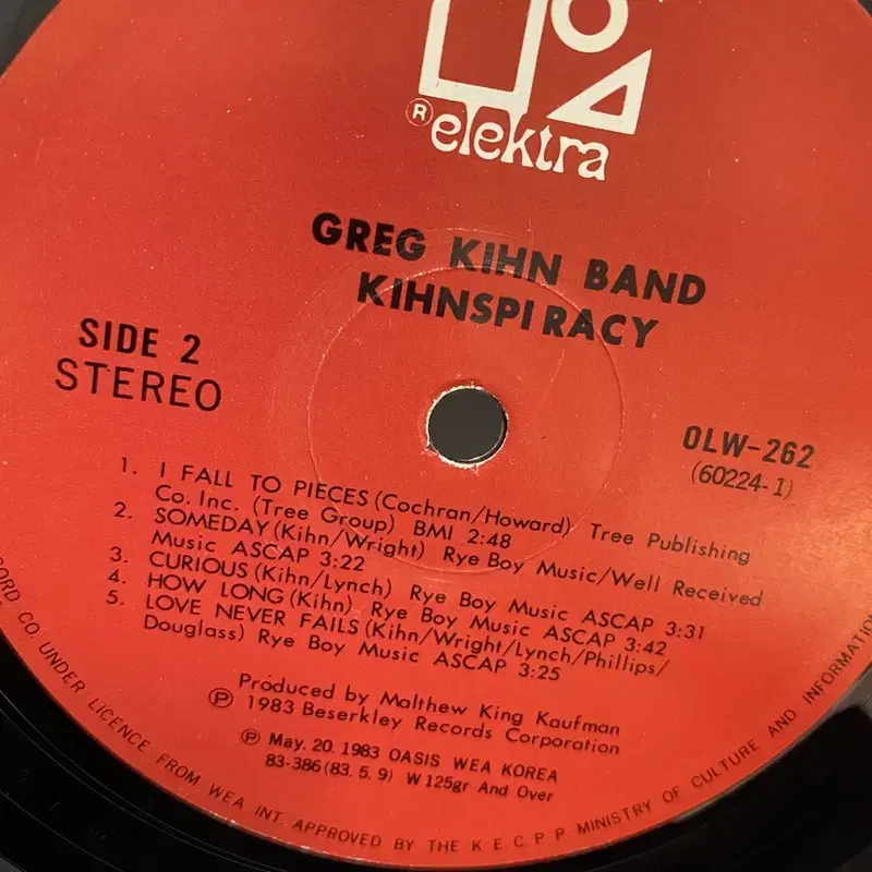 GREG KIHNSPIRACY BAND LP / AA1475