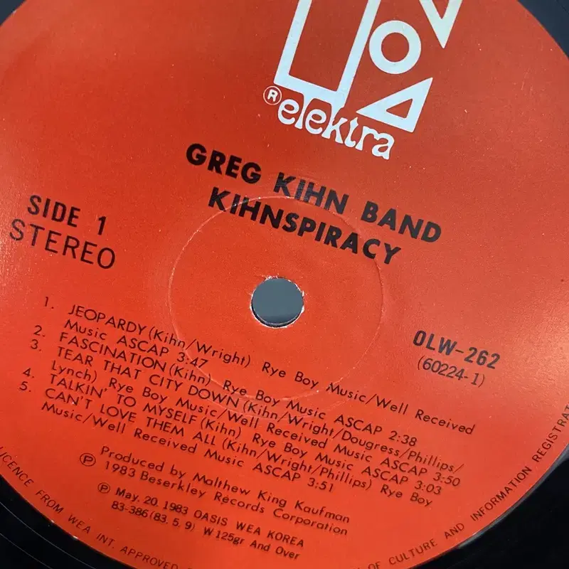 GREG KIHNSPIRACY BAND LP / AA1475