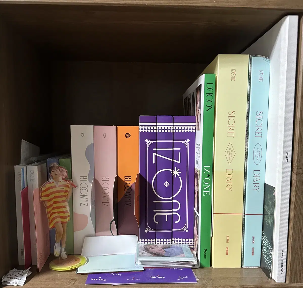 All IZ*ONE albums, various photo books and merchandise