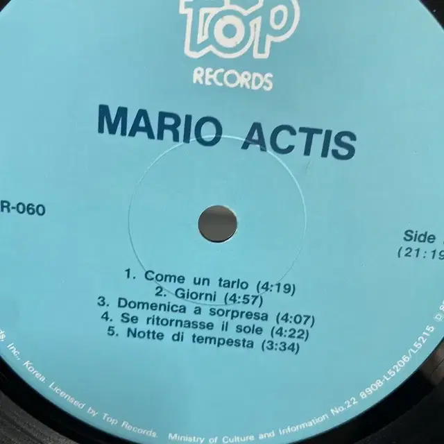 MARIO ACTIS LP / AA1514