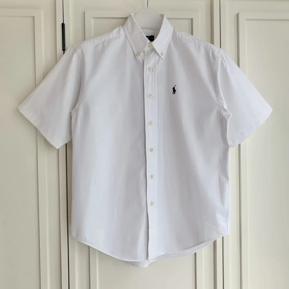 [M]Polo Navy Pony White Short-Sleeved Shirt CK7911