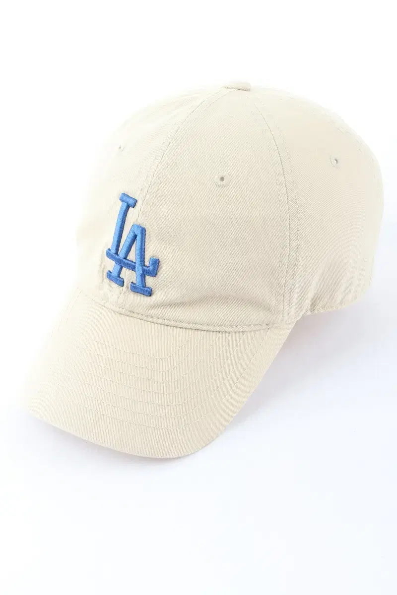 (F) MLB M.L.B. Baseball Cap Ballcap Beige LA Old School - 22AA