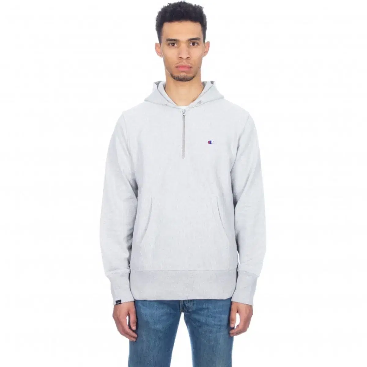 CHAMPION X BEAMS HALF-ZIP PULLOVER HOODE