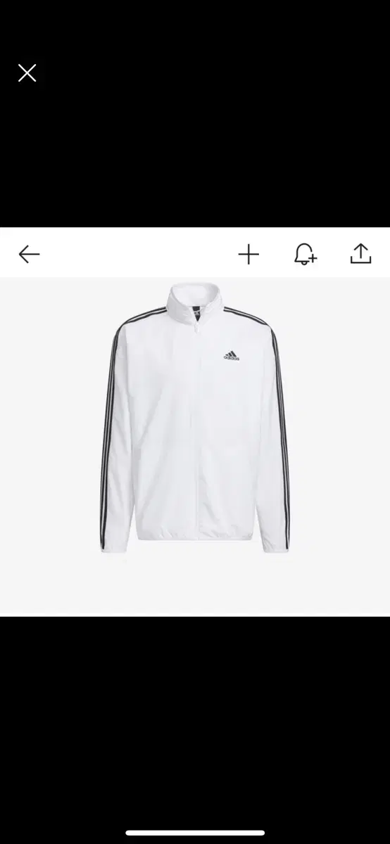 adidas Tricot Regular Fit Light Woven Track Top White L