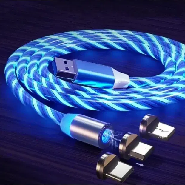 마그네틱 USB LED 케이블 일괄