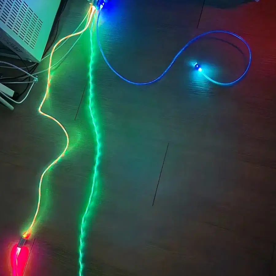 마그네틱 USB LED 케이블 일괄