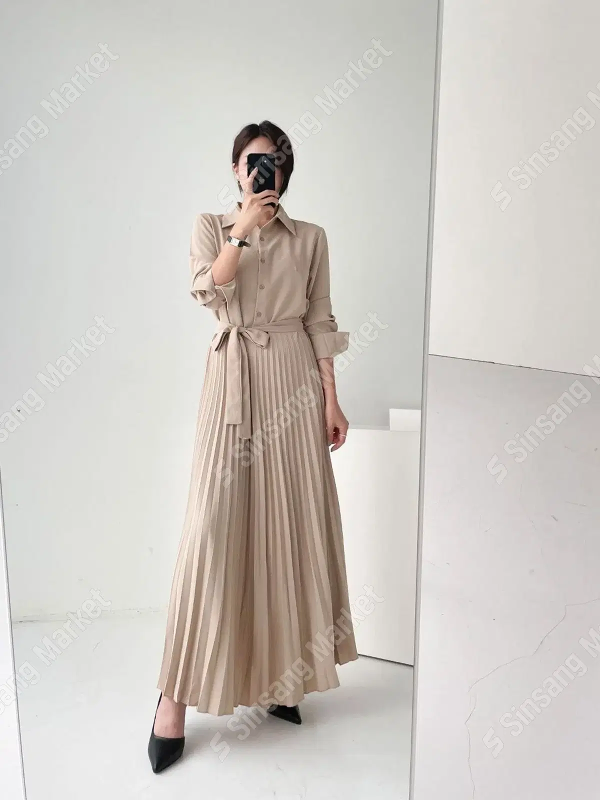 [CLASSIC RONG-ZHU-RIM-GUN-PYEONG-ONEPIECE] 7818. BEIGE