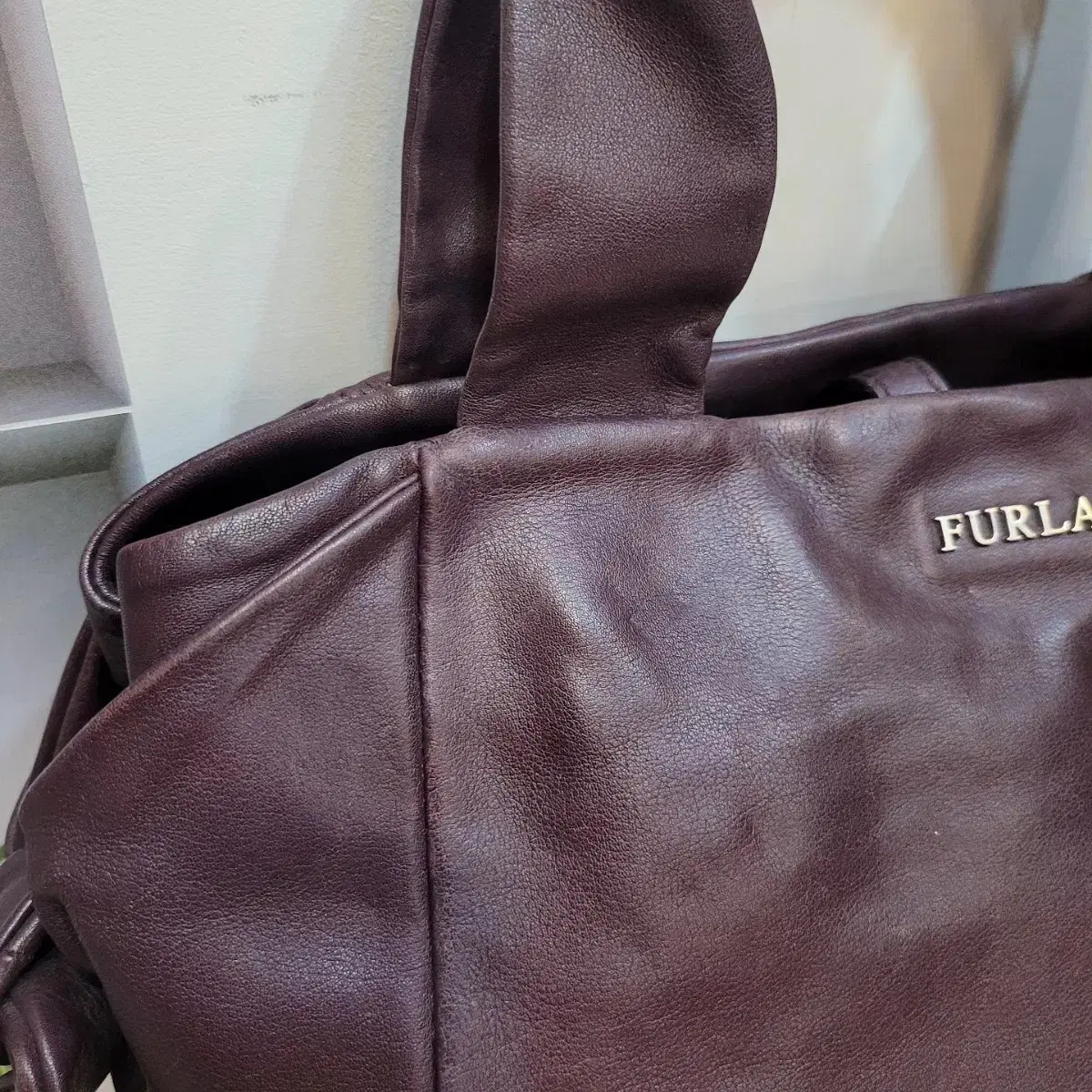 FURLA 훌라 퍼플 리본 토트백