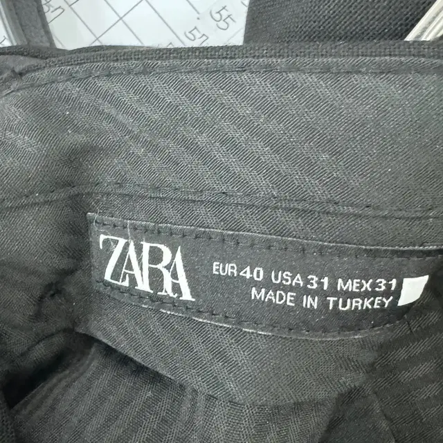 ZARA 자라 슬림핏 슬랙스 면바지 (31 size / BLACK)