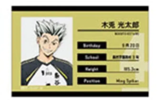 Haikyuu pop up Trading Profile Canbadge Bokuto I'm selling!