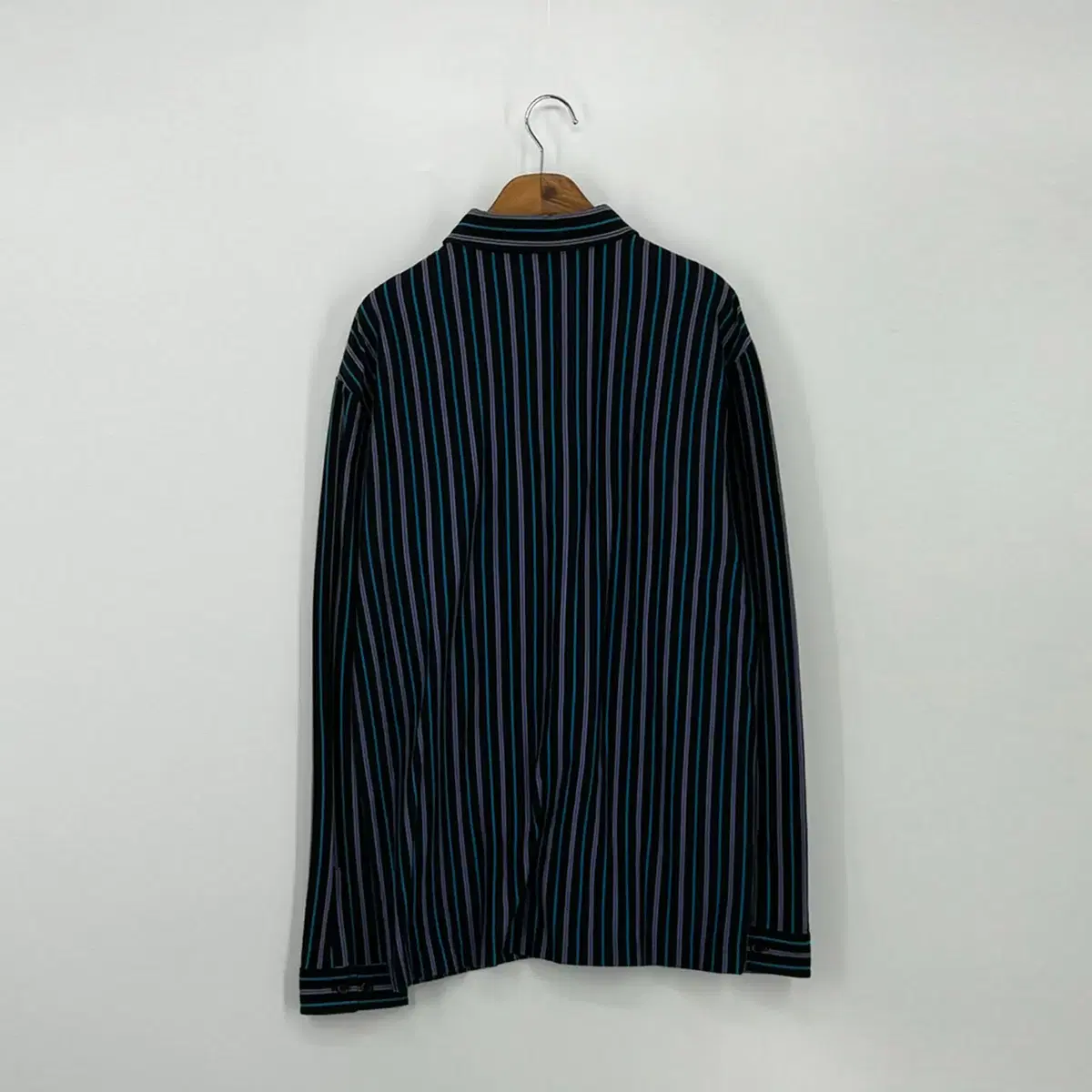 FRION 프라이언 스트라이프 셔츠 남방 (105 size / NAVY)