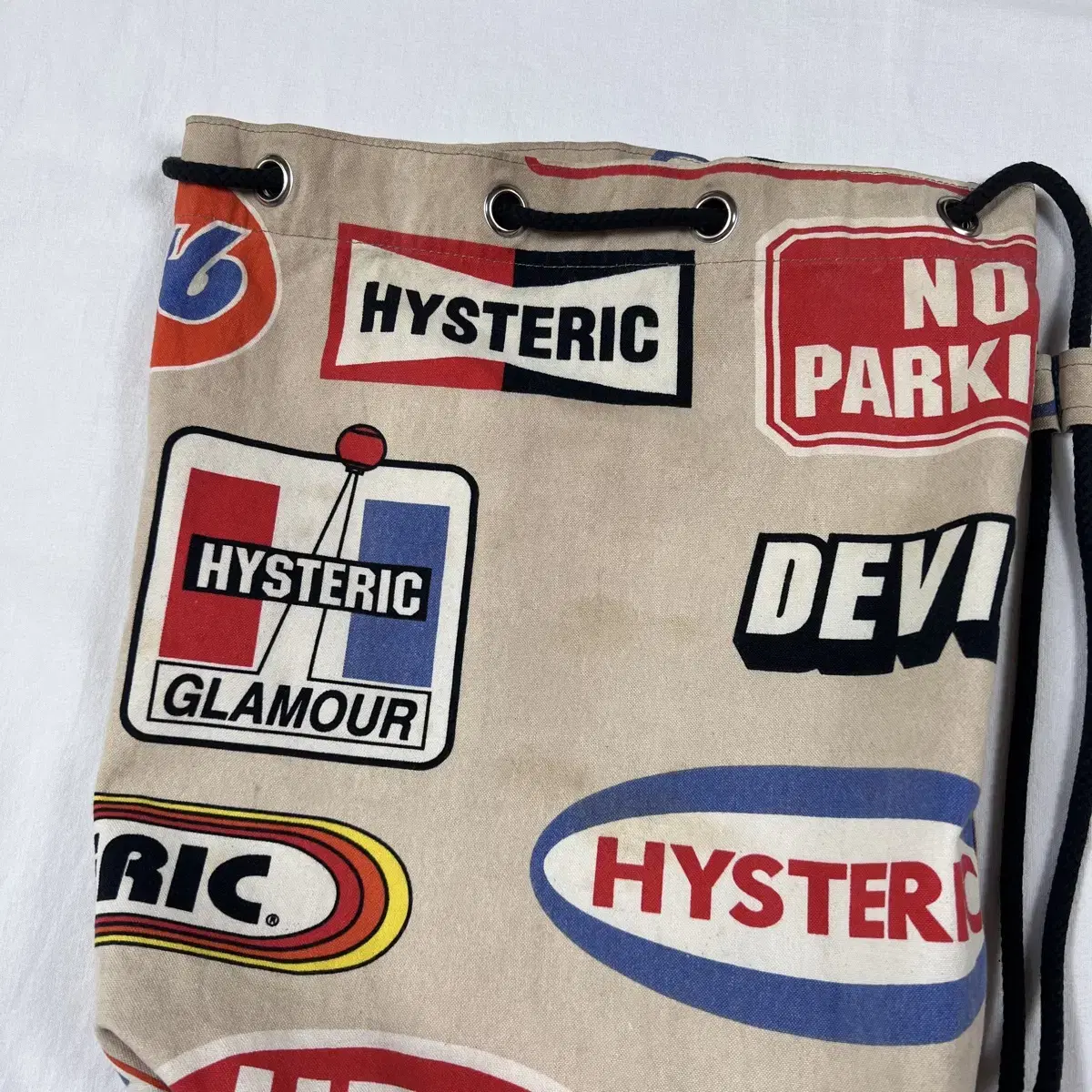 히스테릭글래머 hysteric glamour 레터링 버킷백 가방