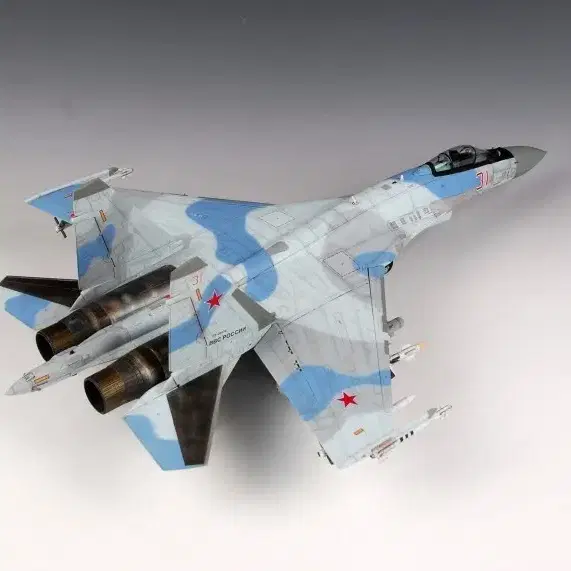 급매 [탑모델러] SU-35 Flanker E 전투기 프라모델완성작품