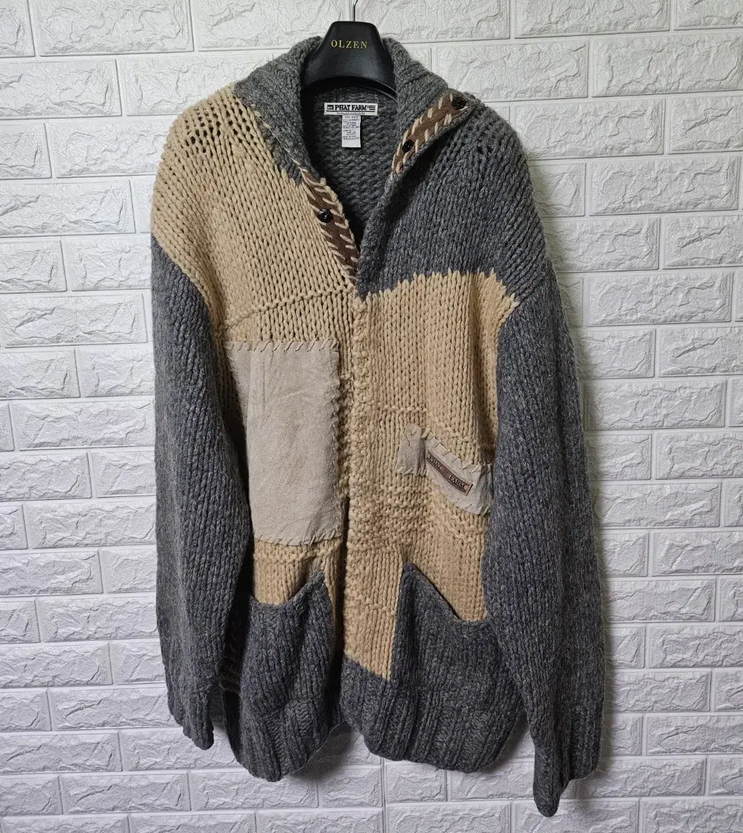 PHAT FARM Heavy Wool Cowichan Sweater for Sale