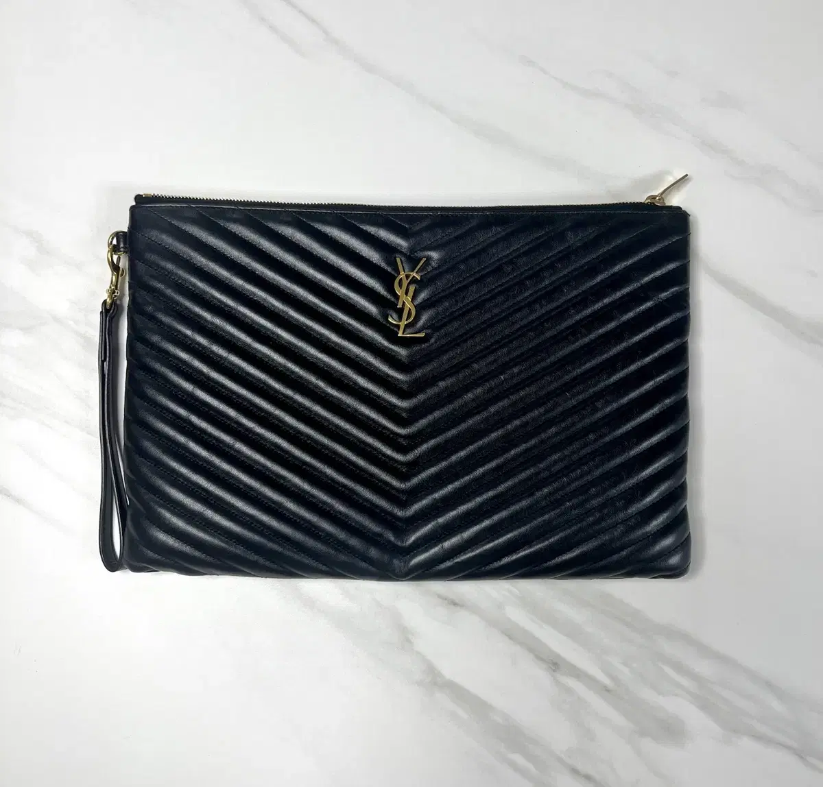 Yves Saint Laurent Monogram Clutch Large Quick sale!!