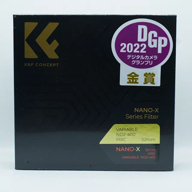 K&F Concept 52mm NANO-X 가변 ND2-ND400 필터