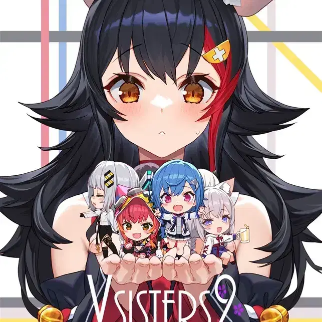 기간할인) 홀로라이브 오오카미 미오 초기 일러스트집 VSISTERS02