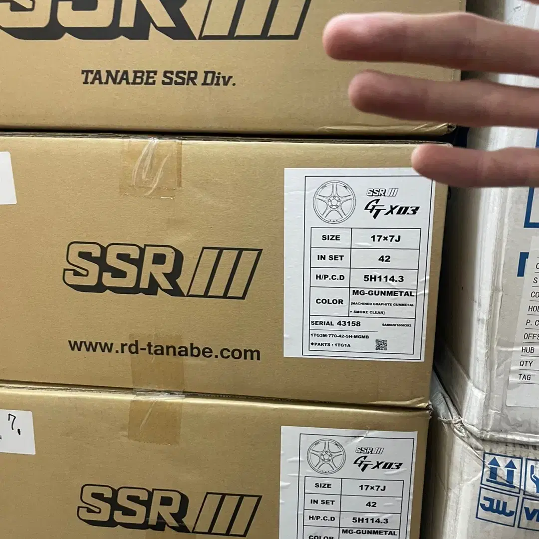 SSR GTX03 17인치 7J+42 5H114.3 건메탈