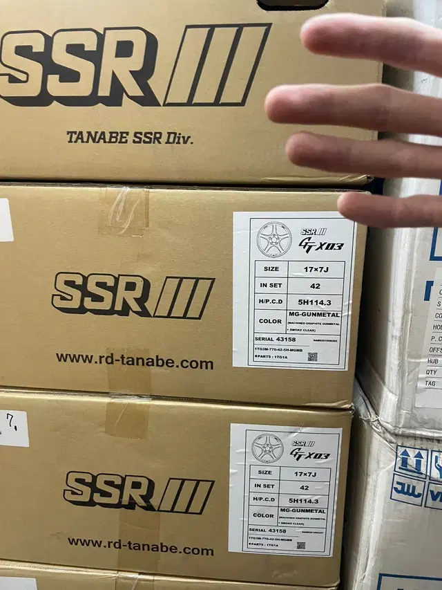 SSR GTX03 17인치 7J+42 5H114.3 건메탈