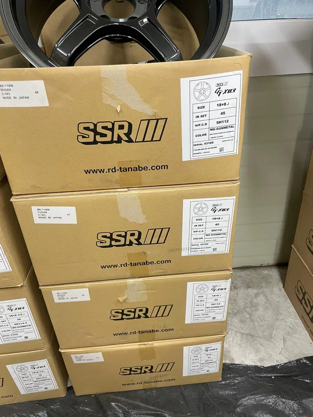 SSR GTX03 18인치 PCD 112 정품