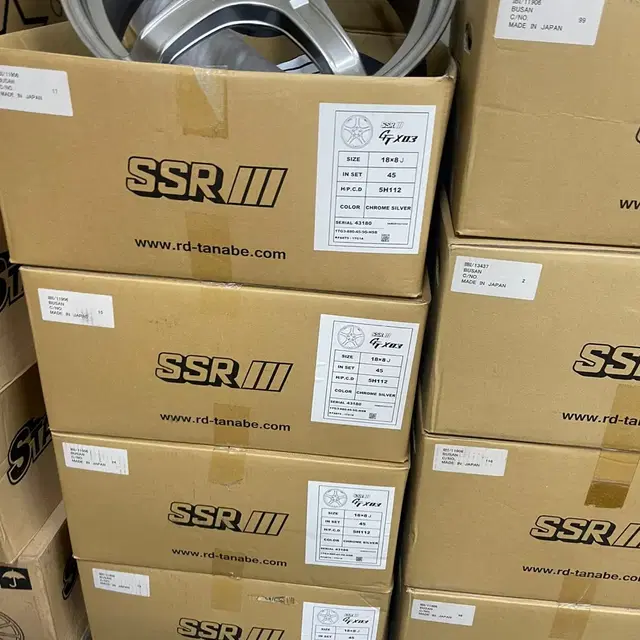 SSR GTX03 18인치 8J+45 5H 112 크롬실버 정품