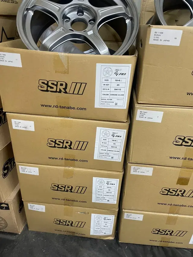 SSR GTX03 18인치 8J+45 5H 112 크롬실버 정품