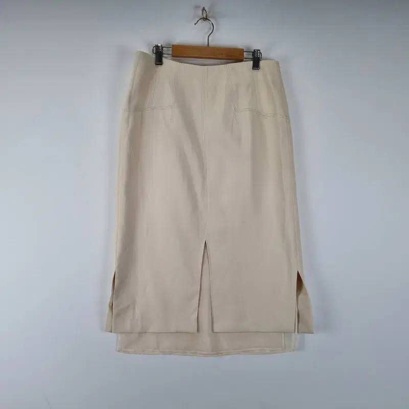 Z5483 Jigotte Beige H-Line Skirt Women's 28