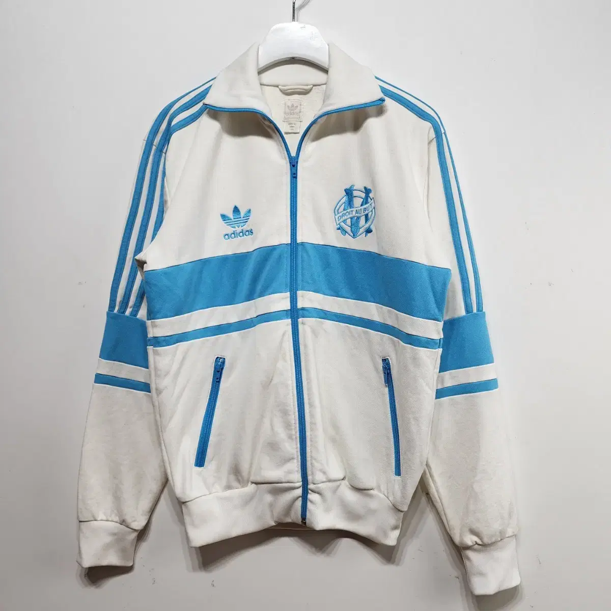 ADIDAS Olympique de Marseille Training Track Top Jacket WhiteM