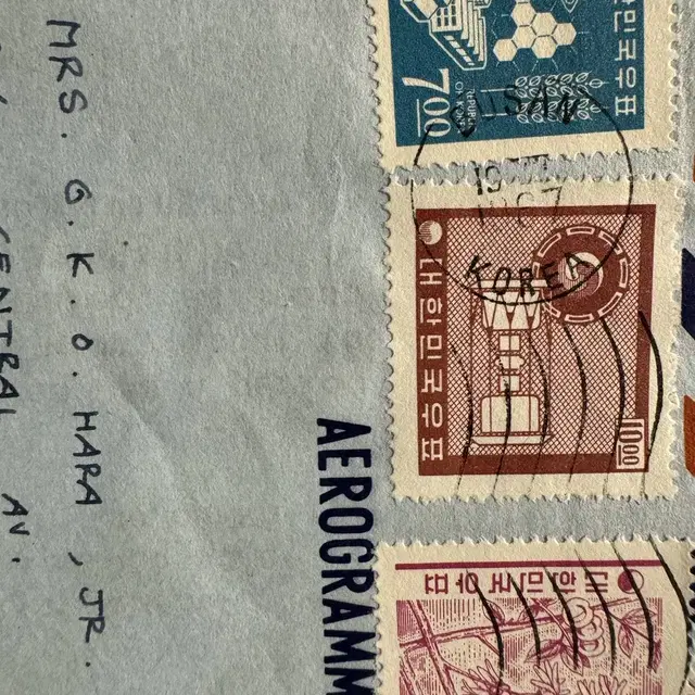 1967년 - 부산 - 카톨릭 - 최재선 요한 신부 싸인 - 미국 37원