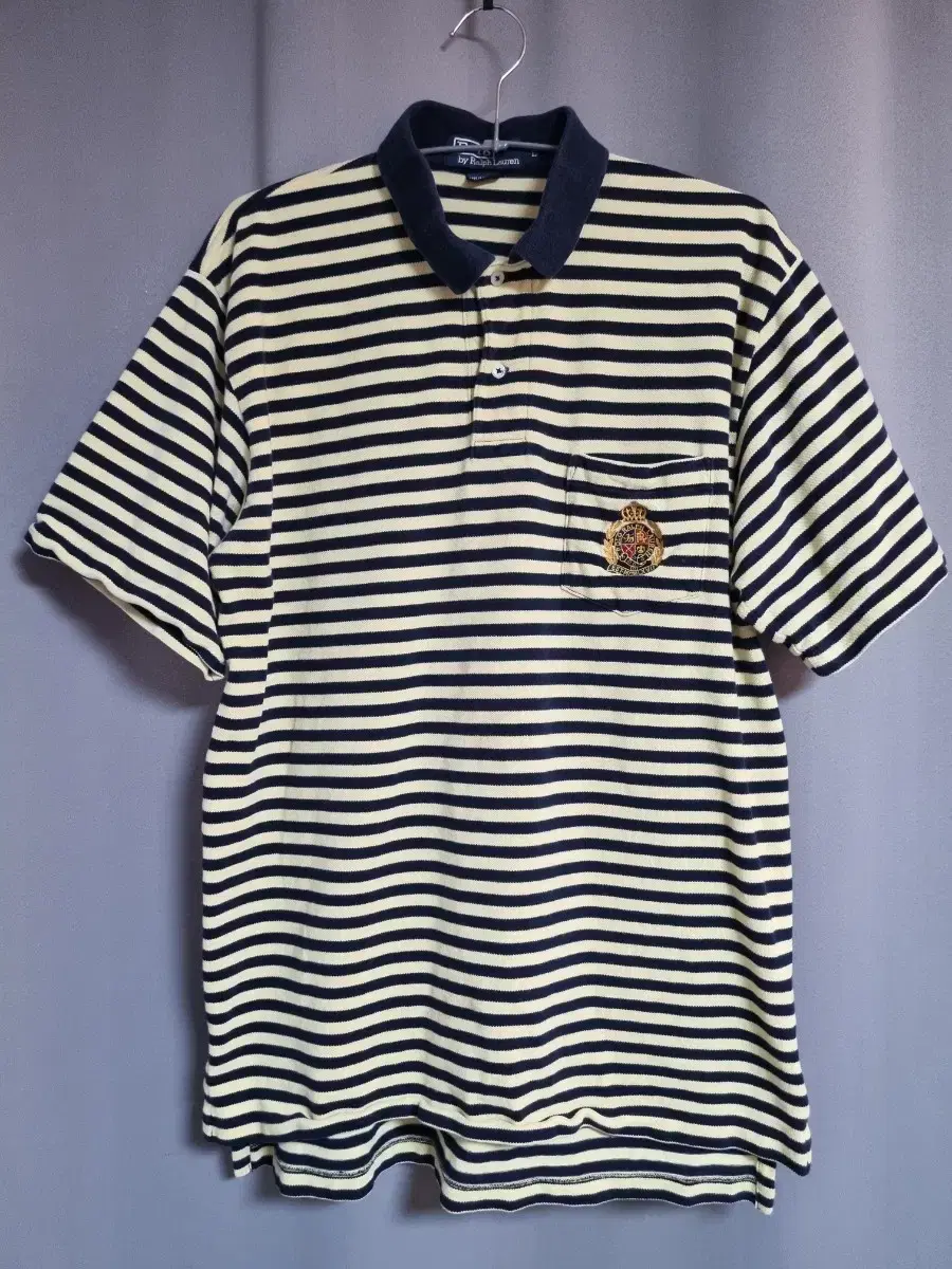 Polo Ralph Lauren Dangara Stripe Vintage Overfit Pocket kara Pique T-Shirt