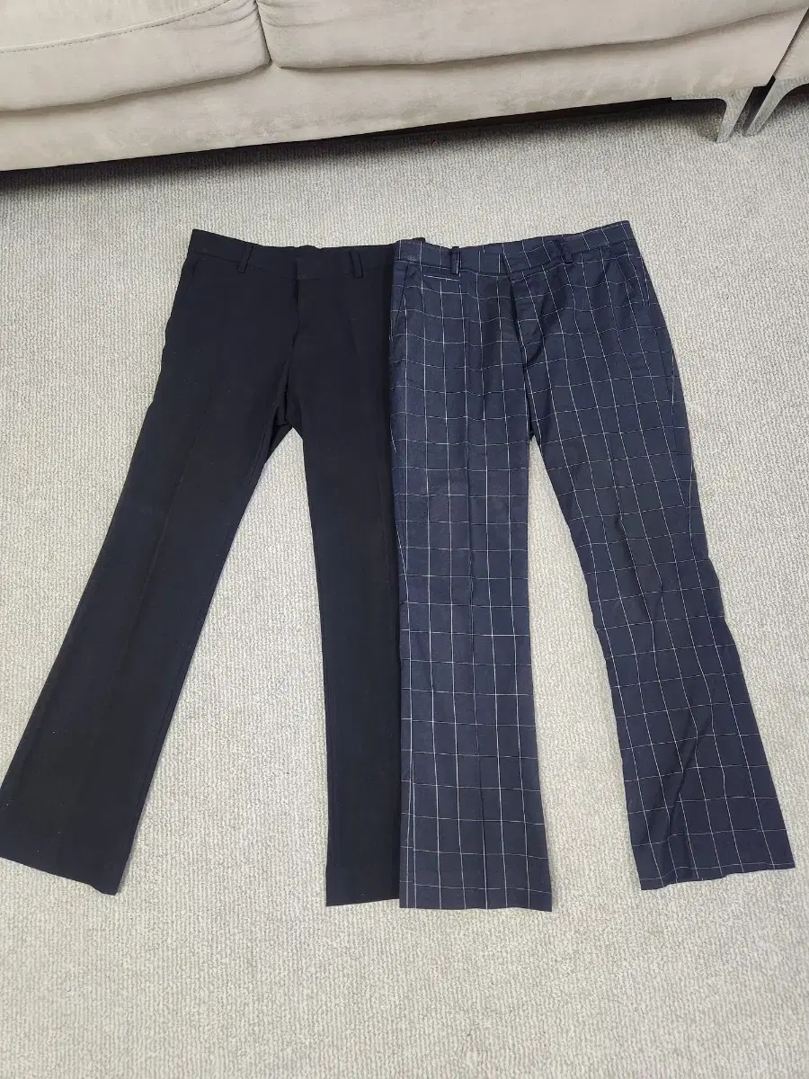 2 pairs of 30-inch men's semi bootcut pants full