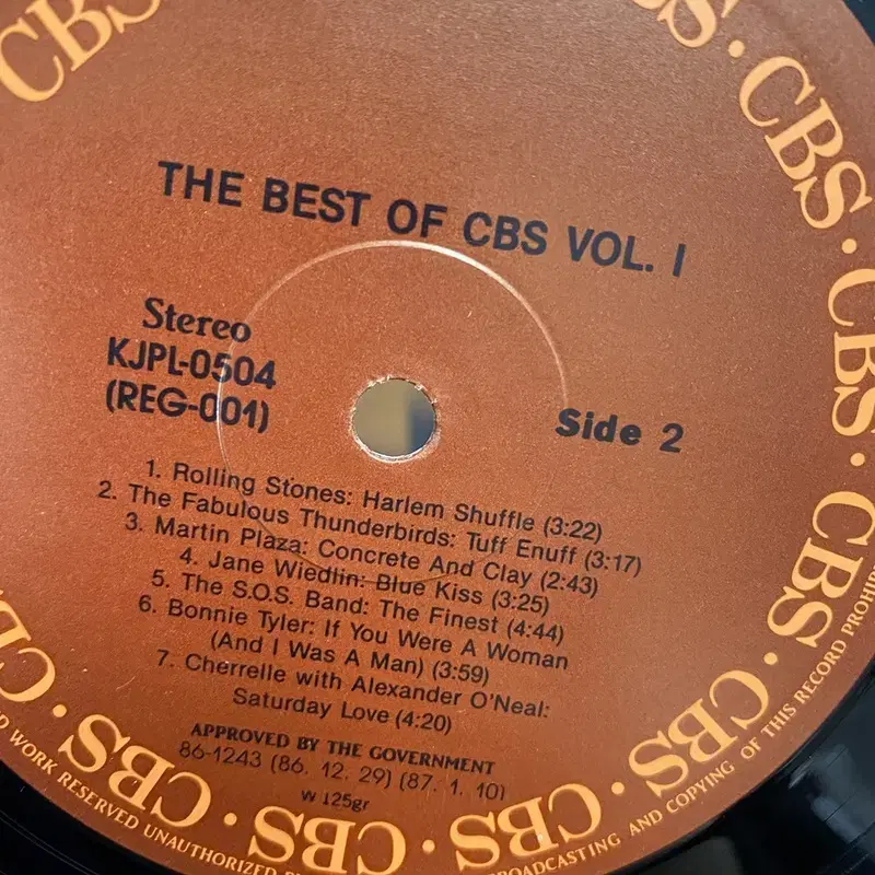 THE BEST OF CBS 1집   LP / AA1599