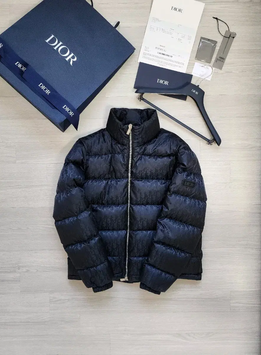 [50] Dior Padded Oblique Down Jacket in Black