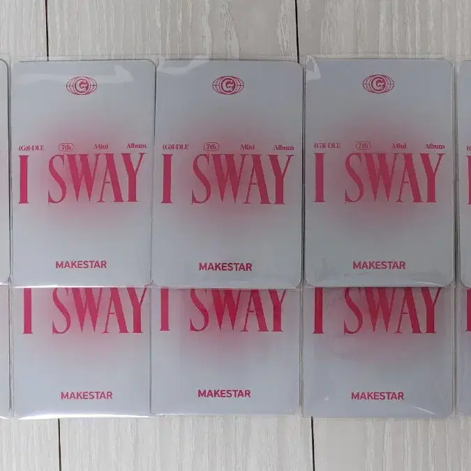 (여자)아이들 I SWAY 메이크스타 특전 셀카 미공개 포토카드