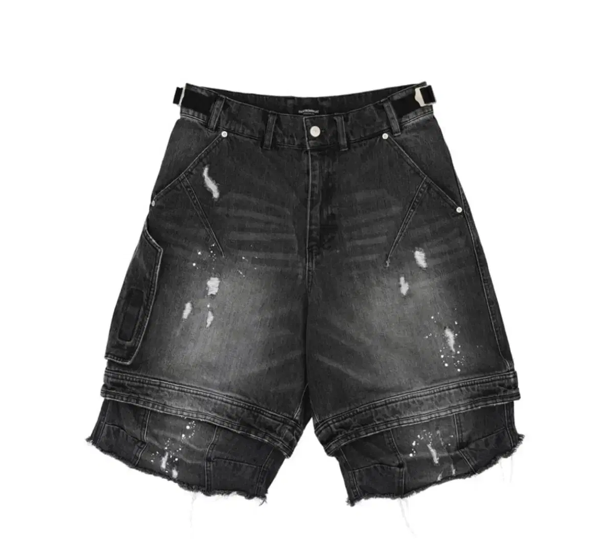 [2] Paa Archive Layered Work Shorts Ebony