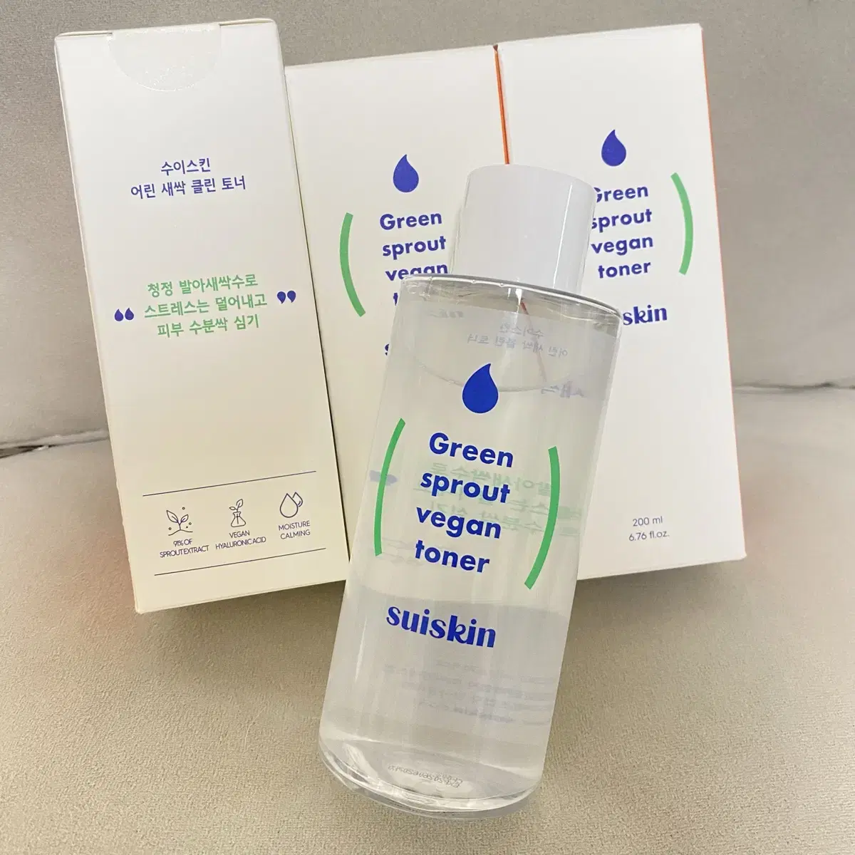 닦토 추천 - 수이스킨 어린 새싹 클린 토너 200ml 3개