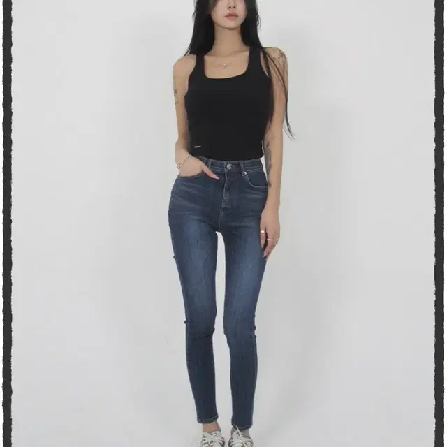 1회착용)페일제이드 basic skinny jean