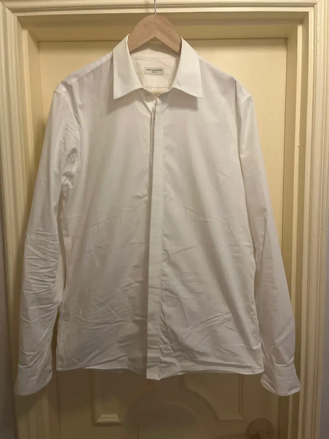 Dries Van Noten White Tapered Shirt 50