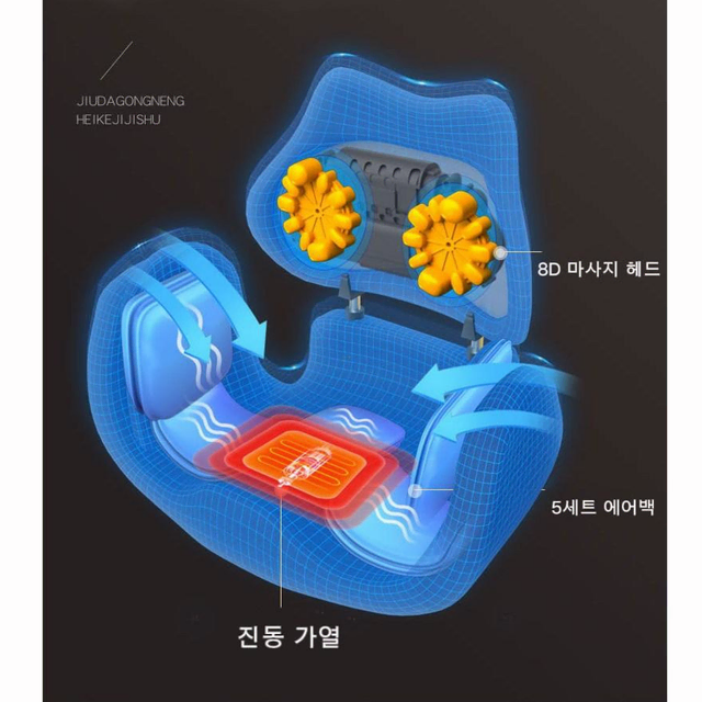 <특가 미사용 제품>골반 마사지기 허리 마사지 쿠션 (플러그 증정)